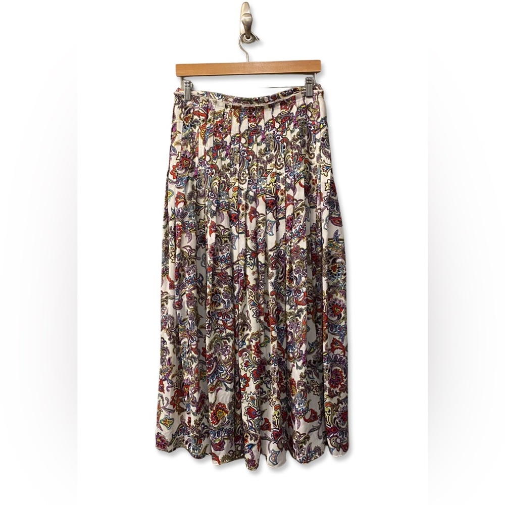 Banana Republic Pleated Paisley Maxi Skirt - Size 4